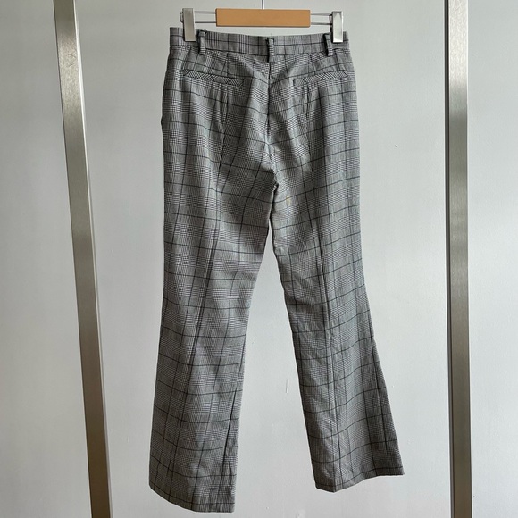 Valentino Black & White Houndstooth Wool Straight-Leg Trousers - Picture 3 of 5